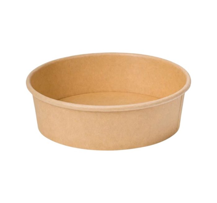 Papirnata posuda 1100 ml d=165 mm h=60 mm kraft bez poklopca 50 kom