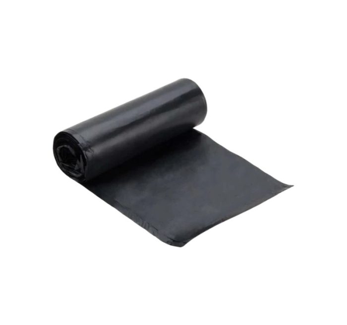 Vreća za smeće HDPE/virgin 30 l 50×60 cm 6 my crna 50 kom/rol
