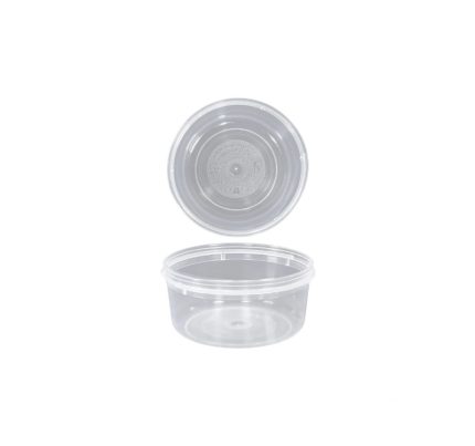 Posuda PP 150 ml d=89 mm prozirna, za poklopcem (komplet)