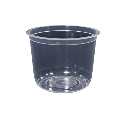Posuda PP 500 ml d=108 mm prozirna, sa poklopcem (komplet)