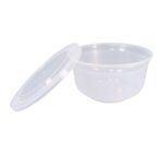 Posuda PP 750 ml d=140 mm prozirna, sa poklopcem (komplet)