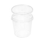 Posuda PP 1200 ml prozirna, za poklopcem, 30 kom (komplet)