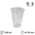 Čaša PP 250 ml prozirna 50 kom