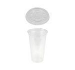 Čaša PET 500 ml d=93 mm prozirna tvrde za poklopcem 50 kom (komplet)