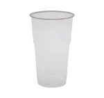 Čaša rPet 300 ml prozirna tvrde sa žigom d=78 mm 50 kom