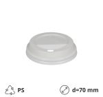 Poklopac s rupom PS d=70 mm bijeli 100 kom