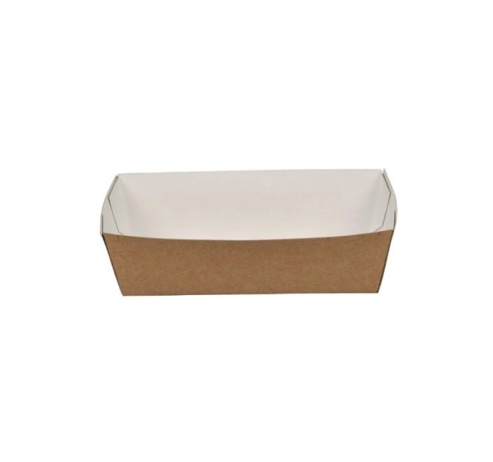 Papirnata plitica 132x73x37mm (gornje dimenzije) kraft 90 kos