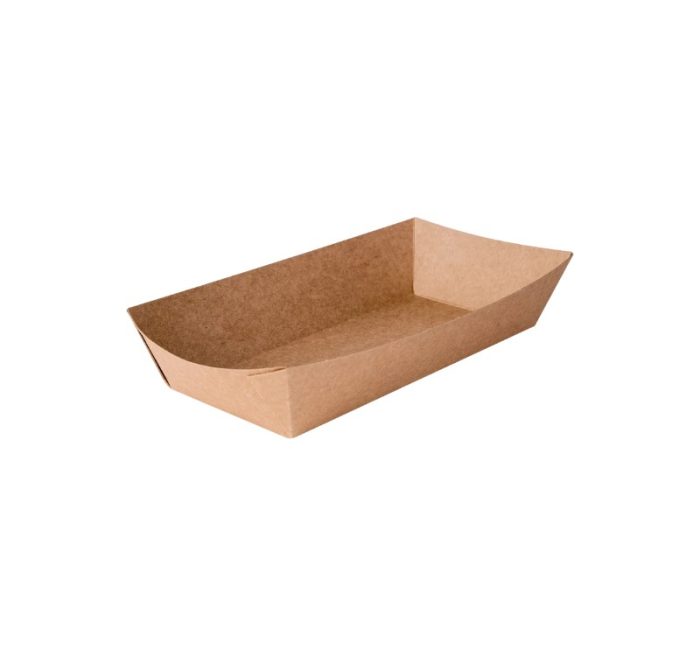 Papirnata plitica S 149x80x43 mm (gornje dimenzije) kraft 250 kos