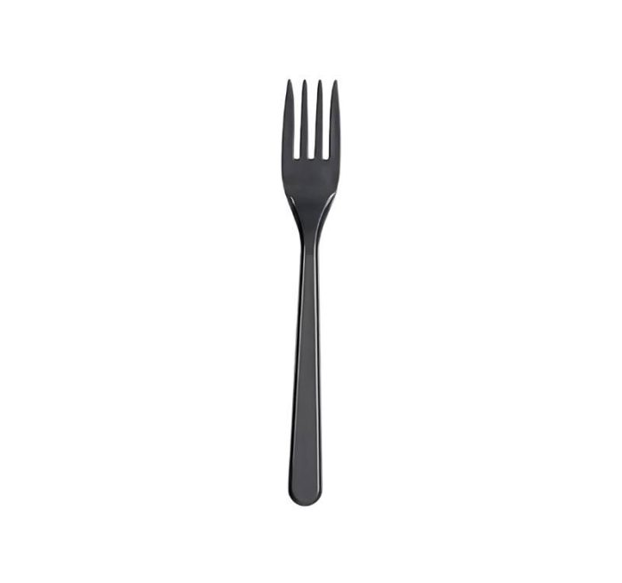 Plastična vilica PP 18,2 cm tamno siva 50 kom