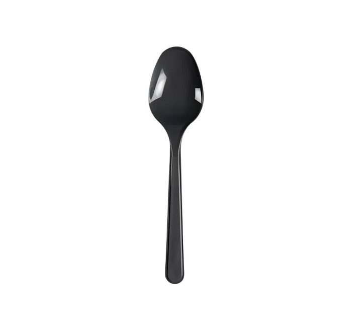 Plastična žlica PP 18,5 cm tamno siva 50 kom