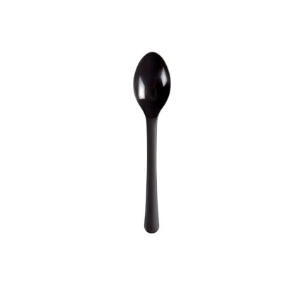 Plastična žlica PP 14 cm tamno siva 100 kom