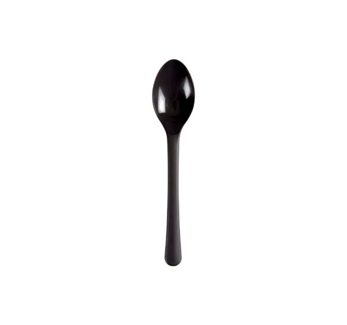 Plastična žlica PP 14 cm tamno siva 100 kom