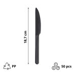Nož PP 18,7 cm tamno siva 50 kom