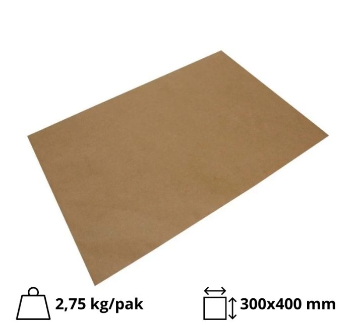 Papir za zamatanje hamburgere 300х400 mm kraft 500 kom