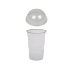 Čaša rPet 200 ml prozirna tvrde sa žigom za poklopcem d=78 mm 50 kom (komplet)