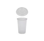 Čaša rPet 200 ml prozirna tvrde sa žigom za poklopcem d=78 mm 50 kom (komplet)