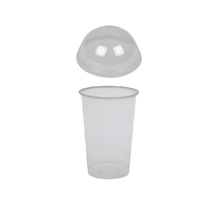 Čaša rPet 200 ml prozirna tvrde sa žigom za poklopcem d=78 mm 50 kom (komplet)