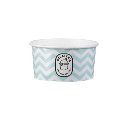 Papirnata skodelica150 ml (5oz) d=85 mm, h=44 mm ZIG ZAG aquamarine  50 kom