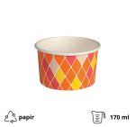 Papirnata skodelica 170 ml narančasta 50 kom