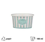 Papirnata skodelica 180 ml (6oz) d=88 mm, h=54 mm ICE CREAM design  50 kom