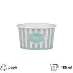 Papirnata skodelica 180 ml (6oz) d=88 mm, h=54 mm ICE CREAM design  50 kom