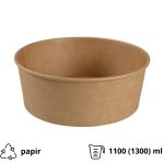 Posoda papirnata 1100 (1300) ml d=190 mm h=66 mm, kraft, bez poklopca 50 kom