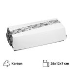 Papirnata posuda 2100 ml 260х120х70 mm Black&White 50 kom