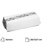 Papirnata posuda 2100 ml 260х120х70 mm Black&White 50 kom