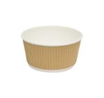 Papirnata posuda Tambien ECO 380 ml d=110 mm h=60 mm valoviti kraft, točkasta, bez poklopca 25 kom