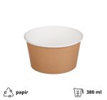 Papirnata posuda Tambien ECO 380 ml d=110 mm h=60 mm kraft, bez poklopca 50 kom