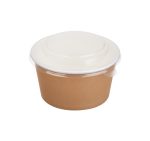 Posuda papirnata Tambien ECO 380ml d=110 mm, h=60mm Kraft, s poklopcem, 50 kom (komplet)
