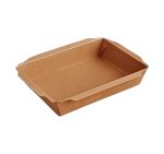 Papirnata posuda 750 ml 170x120x45 mm total kraft, bez poklopca 50 kom