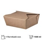 Papirnata posuda  Take Away 1500 ml 170x145x65 mm, kraft 50 kom