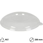 Poklopac PET d=200 mm proziran 50 kom