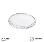 Poklopac rPET za posudico Vintage 700 ml d=119 mm h=13 mm 50 kom