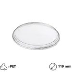 Poklopac rPET za posudico Vintage 700 ml d=119 mm h=13 mm 50 kom