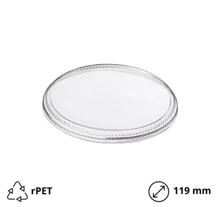 Poklopac rPET za posudico Vintage 700 ml d=119 mm h=13 mm 50 kom