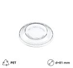 Poklopac PET za posudico 160 (180) / 200 (230) ml d=81 mm h=13 mm 50 kom