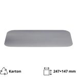 Poklopac za alu posudu 1125 ml 247x147 mm 100 kom