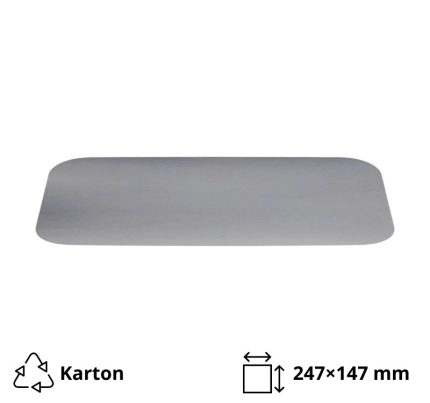 Poklopac za alu posudu 1125 ml 247×147 mm 100 kom