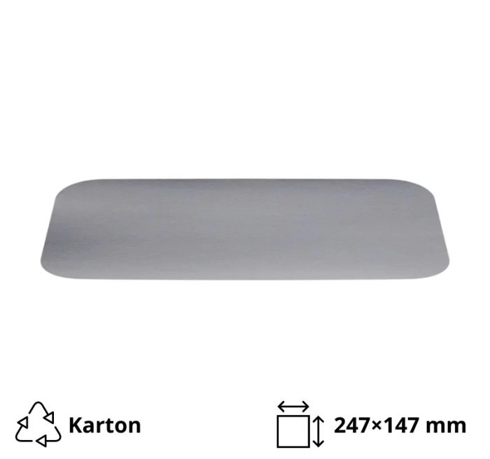 Poklopac za alu posudu 1125 ml 247×147 mm 100 kom
