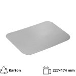 Poklopac za alu posudu 1100 ml 227x174 mm 50 kom
