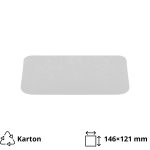 Poklopac za alu posudu 450 ml 146x121 mm 100 kom