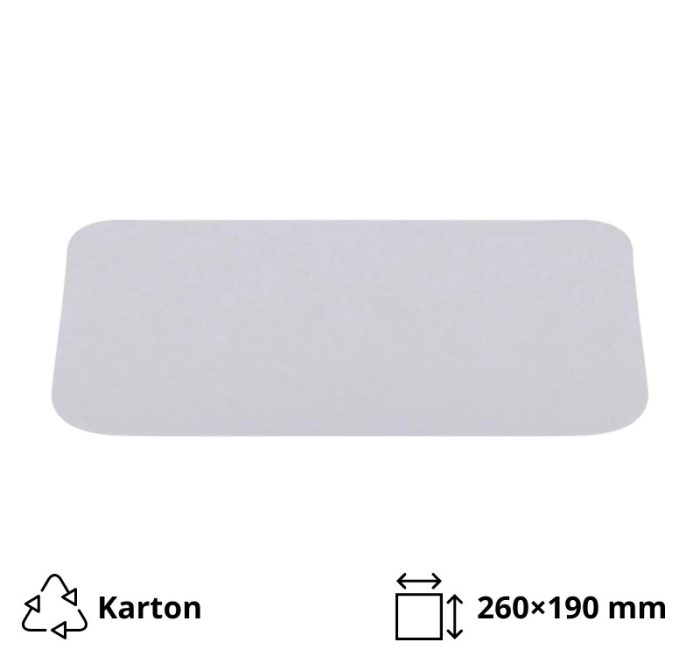 Poklopac za alu posudu 1950 ml 260×190 mm 100 kom