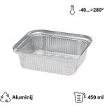 Alu posuda 450 ml 146x121x40 mm 100 kom