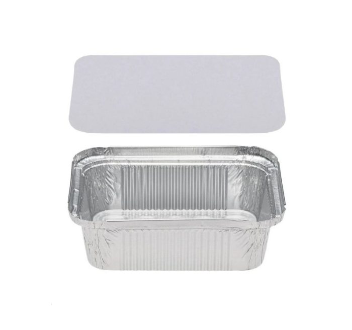 Alu posuda za poklopcem 450 ml 146x121x40mm, 100 kom (komplet)