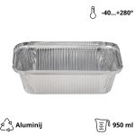 Alu posuda 900 ml 202x137x50 mm 100 kom