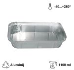 Alu posuda 1100 ml 227x174x42 mm 100 kom