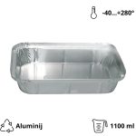 Alu posuda 1100 ml 227x174x42 mm 100 kom