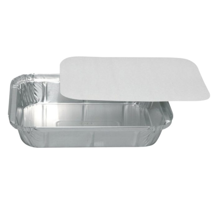 Alu posuda 1100 ml za poklopcem 227x174x42 mm, 100 kom (komplet)